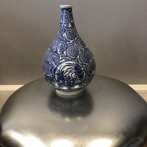 Vaas bl/wit25,4x15 cm