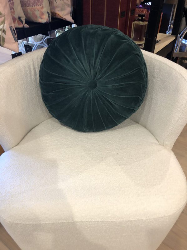 Kussen groen rond  40 cm
