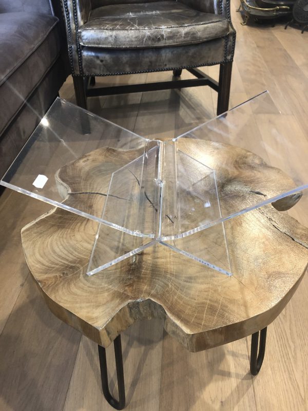 Boekenstandaard plexiglas 36x24x16cm