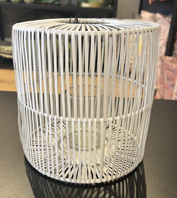 Windlicht Votive wit mat 21x21x21cm