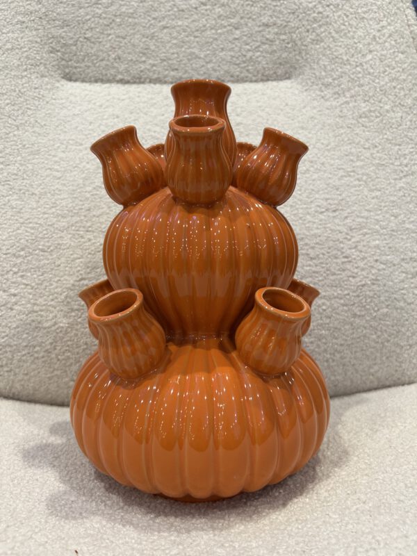 Vaas tulp bubbles oranje 20x30cm